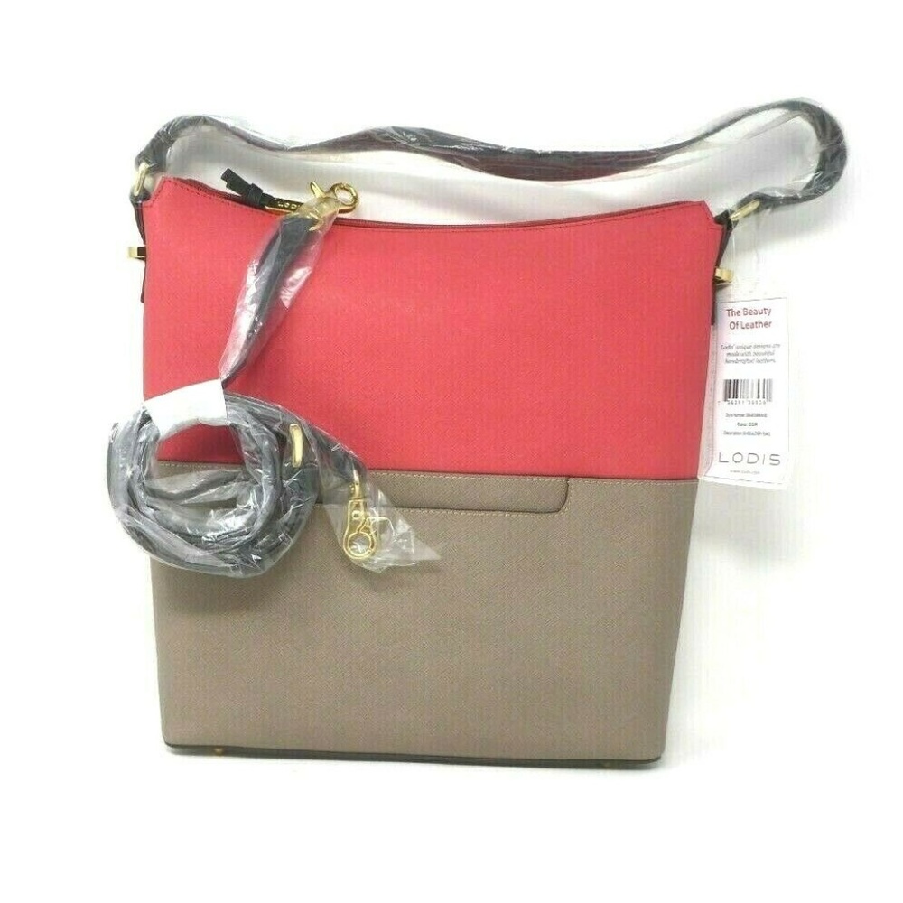 🔥FINAL CLEARANCE🔥 LODIS Amanda Saffiano Leather Colorblock Bag